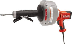 Ridgid - Electric Drain Cleaning Machine - For 3/4" to 2-1/2" Pipe, 25' Cable - Americas Industrial Supply