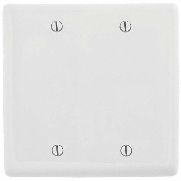 Hubbell Wiring Device-Kellems - Wall Plates Wall Plate Type: Blank Wall Plate Color: White - Americas Industrial Supply