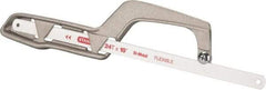 Stanley - 10" Hacksaw - 1" Throat Depth, Cast Aluminum Handle, Aluminum D-Style Handle - Americas Industrial Supply