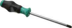 Wera - #3, 10-1/2" OAL, Standard Phillips Screwdriver - 6" Blade Length, Round Shank, Ergonomic Handle - Americas Industrial Supply