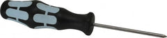 Wera - #0, 5-1/2" OAL, Standard Phillips Screwdriver - 2-3/8" Blade Length, Round Shank, Ergonomic Handle - Americas Industrial Supply
