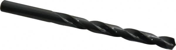 Cleveland - 5/16" 135° High Speed Steel Jobber Drill - Bright Finish, Right Hand Cut, Spiral Flute, Straight Shank, 4-1/2" OAL, Split Point - Americas Industrial Supply
