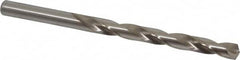 Cleveland - Letter K 135° High Speed Steel Jobber Drill - Bright Finish, Right Hand Cut, Spiral Flute, Straight Shank, 4-1/4" OAL, Split Point - Americas Industrial Supply