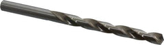 Cleveland - Letter M 135° High Speed Steel Jobber Drill - Bright Finish, Right Hand Cut, Spiral Flute, Straight Shank, 4-3/8" OAL, Split Point - Americas Industrial Supply