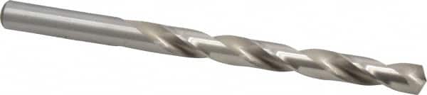 Cleveland - Letter S 135° High Speed Steel Jobber Drill - Bright Finish, Right Hand Cut, Spiral Flute, Straight Shank, 4-7/8" OAL, Split Point - Americas Industrial Supply