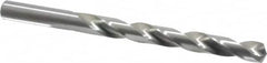 Cleveland - Letter T 135° High Speed Steel Jobber Drill - Bright Finish, Right Hand Cut, Spiral Flute, Straight Shank, 4-7/8" OAL, Split Point - Americas Industrial Supply