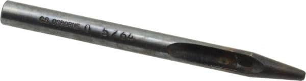 Made in USA - 5/64" Hollow Punch - 4" OAL, Steel - Americas Industrial Supply