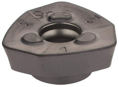 Iscar - FF WOMT09T320 Grade IC908 Carbide Milling Insert - TiAlN Finish, 0.1575" Thick, 18mm Inscribed Circle, 2mm Corner Radius - Americas Industrial Supply