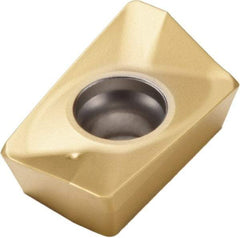 Seco - XOMX180624 M14 Grade F40M Carbide Milling Insert - TiAlN/TiN Finish, 1/4" Thick, 3/32" Corner Radius - Americas Industrial Supply