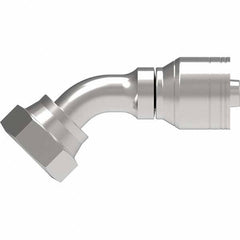 Eaton - Hydraulic Hose Fittings & Couplings Type: Female ORS Swivel, 45 Degree Elbow Hose Diameter: 1 (Inch) - Americas Industrial Supply