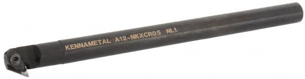 Kennametal - NP.., 5° Lead Angle A-NKXC Internal Right Hand Indexable Profiling Toolholder - 3/4" Shank Width, 10" Long, Steel, Through Coolant - Americas Industrial Supply