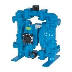 SandPIPER - 1/2" NPT, Metallic, Air Operated Diaphragm Pump - Buna-N Diaphragm, Aluminum Housing - Americas Industrial Supply