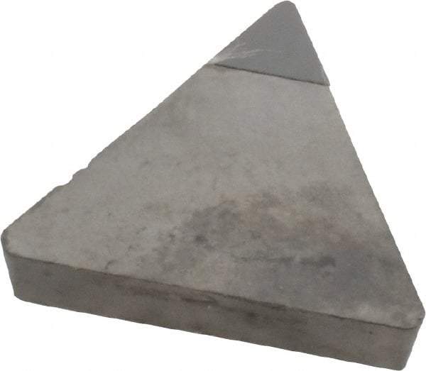 Made in USA - TPG321 Polycrystalline Diamond (PCD) Turning Insert - Uncoated, 60° Triangle, 3/8" Inscr Circle, 1/8" Thick, 1/64" Corner Radius - Americas Industrial Supply