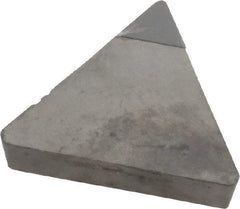 Made in USA - TPG321 Polycrystalline Diamond (PCD) Turning Insert - Uncoated, 60° Triangle, 3/8" Inscr Circle, 1/8" Thick, 1/64" Corner Radius - Americas Industrial Supply
