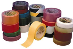 3M - Yellow Solid Color Vinyl Tape - 4" Wide x 108' Long, General Traffic - Americas Industrial Supply