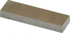 Mitutoyo - 0.15" Rectangular Steel Gage Block - Accuracy Grade 0, Includes Certificate of Inspection - Americas Industrial Supply