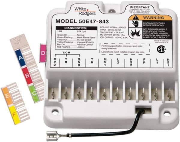 White-Rodgers - 24 VAC, 0.45 Amp, Universal Nonintegrated Hot Surface Ignition Module - For Use with Gas Fired Nonintegrated Ignition Controls - Americas Industrial Supply