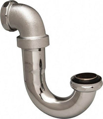 Federal Process - 1-1/4 Outside Diameter, 20 Gauge, Adjustable Sink Traps - Chrome Coated, Brass - Americas Industrial Supply