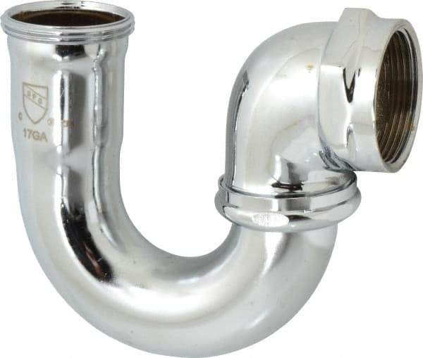 Federal Process - 1-1/2 Outside Diameter, 17 Gauge, Adjustable Sink Traps - Chrome Coated, Brass - Americas Industrial Supply