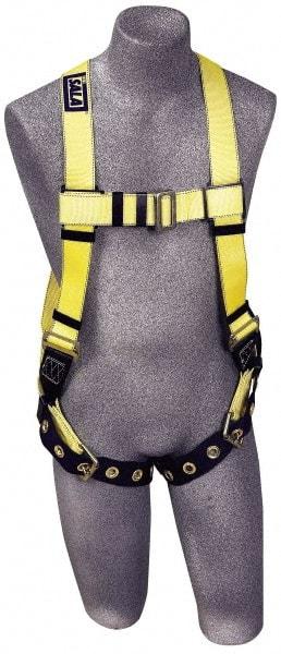 DBI/SALA - 420 Lb Capacity, Size XXL, Full Body Vest Safety Harness - Polyester Webbing, Tongue Leg Strap, Pass-Thru Chest Strap - Americas Industrial Supply