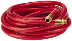 PRO-SOURCE - 1/2" ID x 3/4" OD 25' Long Multipurpose Air Hose - MNPT x MNPT Ends, 300 Working psi, 23 to 150°F, 1/2" Fitting, Red - Americas Industrial Supply