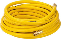 PRO-SOURCE - 1/2" ID x 3/4" OD 50' Long Multipurpose Air Hose - MNPT x MNPT Ends, 300 Working psi, 23 to 150°F, 1/2" Fitting, Yellow - Americas Industrial Supply