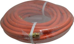PRO-SOURCE - 1/2" ID x 3/4" OD 50' Long Multipurpose Air Hose - MNPT x MNPT Ends, 300 Working psi, 23 to 150°F, 1/2" Fitting, Orange - Americas Industrial Supply