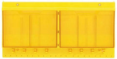 Master Lock - 1 Piece, Empty Polycarbonate Lockout Device and Tag Station - 22 Inch Wide x 11 Inch High x 4-1/8 Inch Deep, Yellow - Americas Industrial Supply
