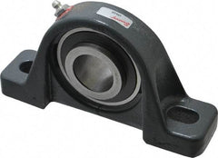 Browning - 1-1/4" ID, 6-3/4" OAL x 3-11/16" OAH Pillow Block - 3,493 Lb Static Cap, 5,782 Lb Dyn Cap, 5" Btw Mnt Hole Ctrs, 1-7/8" Base-to-Ctr Ht, Cast Iron - Americas Industrial Supply