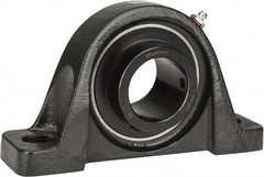 Browning - 1-11/16" ID, 7-3/8" OAL x 4-3/16" OAH Pillow Block - 5,139 Lb Static Cap, 7,901 Lb Dyn Cap, 5-21/32" Btw Mnt Hole Ctrs, 2-1/16" Base-to-Ctr Ht, Cast Iron - Americas Industrial Supply