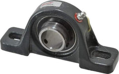 Browning - 1" ID, 5-1/2" OAL x 2-11/16" OAH Pillow Block - 1,651 Lb Static Cap, 2,801 Lb Dyn Cap, 4-1/8" Btw Mnt Hole Ctrs, 1-5/16" Base-to-Ctr Ht, Cast Iron - Americas Industrial Supply