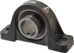 Browning - 1-1/2" ID, 7-1/8" OAL x 3-15/16" OAH Pillow Block - 4,467 Lb Static Cap, 7,340 Lb Dyn Cap, 5-3/8" Btw Mnt Hole Ctrs, 1-15/16" Base-to-Ctr Ht, Cast Iron - Americas Industrial Supply
