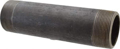 Made in USA - Schedule 80, 2" Diam x 8" Long Black Pipe Nipple - Threaded - Americas Industrial Supply