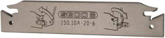 Seco - 0.843" Blade Height, 0.222" Blade Width, 4.72" OAL, Neutral Cut, Double End Indexable Cut-Off Blade - 150.10A Blade, 150.10 Series - Americas Industrial Supply