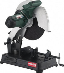 Metabo - 14" Blade Diam, 1" Arbor Hole, Miter Chop Chop & Cutoff Saw - 4,100 RPM, 110 Volts - Americas Industrial Supply