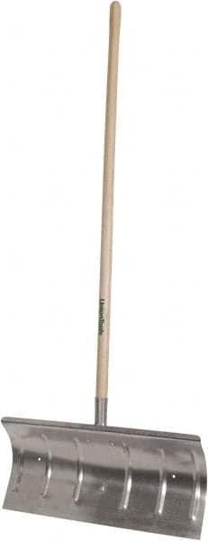 UnionTools - 24 Inch Wide Blade x 12 Inch High Blade Pusher Snow Shovel - 48 Inch Long Hardwood Handle - Americas Industrial Supply