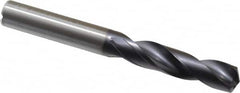 Kennametal - 10mm 140° Spiral Flute Solid Carbide Screw Machine Drill Bit - TiAlN Finish, Right Hand Cut, 47mm Flute Length, 89mm OAL, Standard Point, Straight Shank, Through Coolant - Americas Industrial Supply