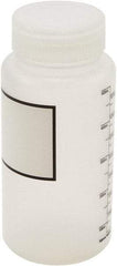 Dynalon Labware - 500 mL Wide-Mouth Bottle - Polypropylene, Translucent, 6-1/2" High x 3" Diam, 55mm Cap - Americas Industrial Supply
