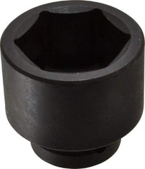 Proto - 1" Drive 63mm Impact Socket - 6 Points, 3-3/8" OAL - Americas Industrial Supply
