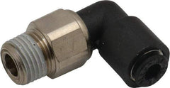 Legris - 5/32" Outside Diam, 1/8 NPT, Nylon Push-to-Connect Tube Male Swivel Elbow - 290 Max psi, Tube to Male NPT Connection, Buna Nitrile O-Ring - Americas Industrial Supply