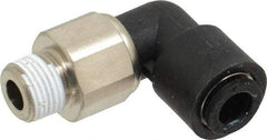Legris - 6mm Outside Diam, 1/8 BSPT, Nylon Push-to-Connect Tube Male Swivel Elbow - 290 Max psi, Tube to Male BSPT Connection, Buna Nitrile O-Ring - Americas Industrial Supply
