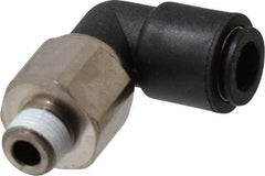 Legris - 8mm Outside Diam, 1/8 BSPT, Nylon Push-to-Connect Tube Male Swivel Elbow - 290 Max psi, Tube to Male BSPT Connection, Buna Nitrile O-Ring - Americas Industrial Supply