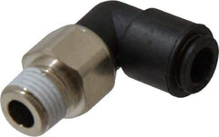 Legris - 8mm Outside Diam, 1/4 BSPT, Nylon Push-to-Connect Tube Male Swivel Elbow - 290 Max psi, Tube to Male BSPT Connection, Buna Nitrile O-Ring - Americas Industrial Supply