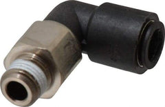 Legris - 10mm Outside Diam, 1/4 BSPT, Nylon Push-to-Connect Tube Male Swivel Elbow - 290 Max psi, Tube to Male BSPT Connection, Buna Nitrile O-Ring - Americas Industrial Supply