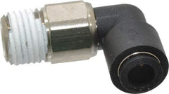 Legris - 1/4" Outside Diam, 1/4 NPT, Nylon Push-to-Connect Tube Male Swivel Elbow - 290 Max psi, Tube to Male NPT Connection, Buna Nitrile O-Ring - Americas Industrial Supply
