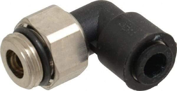 Legris - 6mm Outside Diam, 1/4 BSPP, Nylon Push-to-Connect Tube Male Swivel Elbow - 290 Max psi, Tube to Male BSPP Connection, Buna Nitrile O-Ring - Americas Industrial Supply