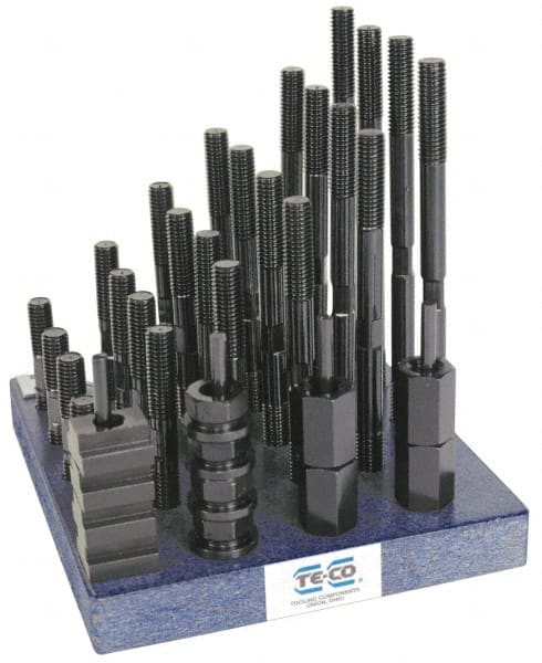 TE-CO - T-Nut & Stud Kits Stud Thread Sizes: M12x1.75 T-Slot Size (mm): 16.00 - Americas Industrial Supply