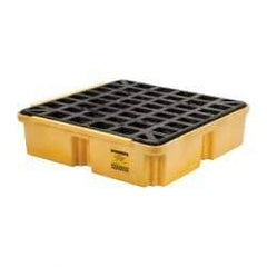 Eagle - 15 Gal Sump, 2,000 Lb Capacity, 1 Drum, Polyethylene Platform - 26" Long x 26" Wide x 6-1/2" High - Americas Industrial Supply