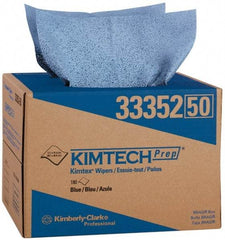 Kimtech - Dry Clean Room/Lab/Critical Task Wipes - Pop-Up, 12-1/2" x 12" Sheet Size, Blue - Americas Industrial Supply