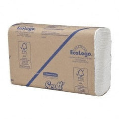 Paper Towels: Multifold, Box, 1 Ply, Recycled Fiber, White 9.25″ Wide, 4000 Sheets